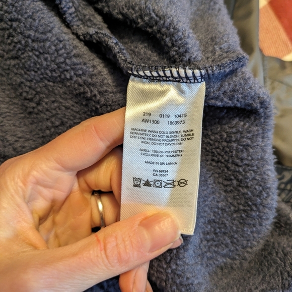 Columbia Navy Zip Up Sweater Fleece - Picture 2 of 5